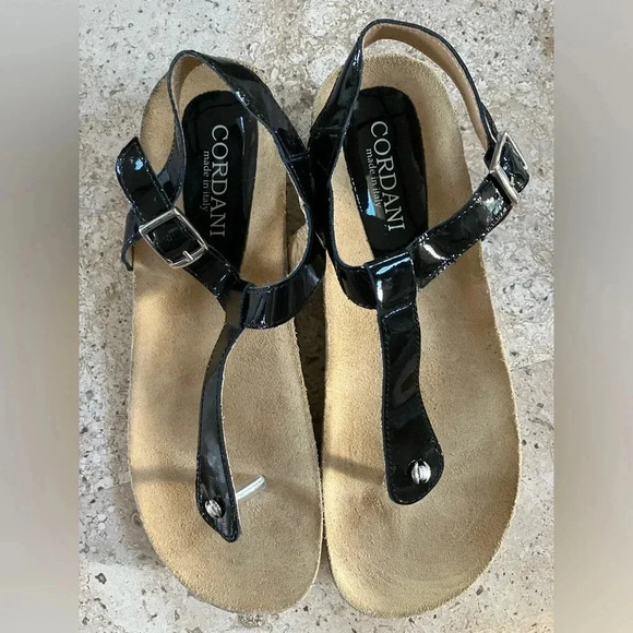 CORDANI Ladies Gene Italian T-Strap Wedge Sandal US 9 - Picture 4 of 8
